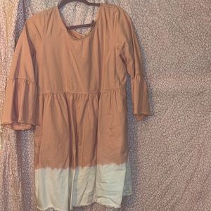 Ombrè quarter sleeved dress